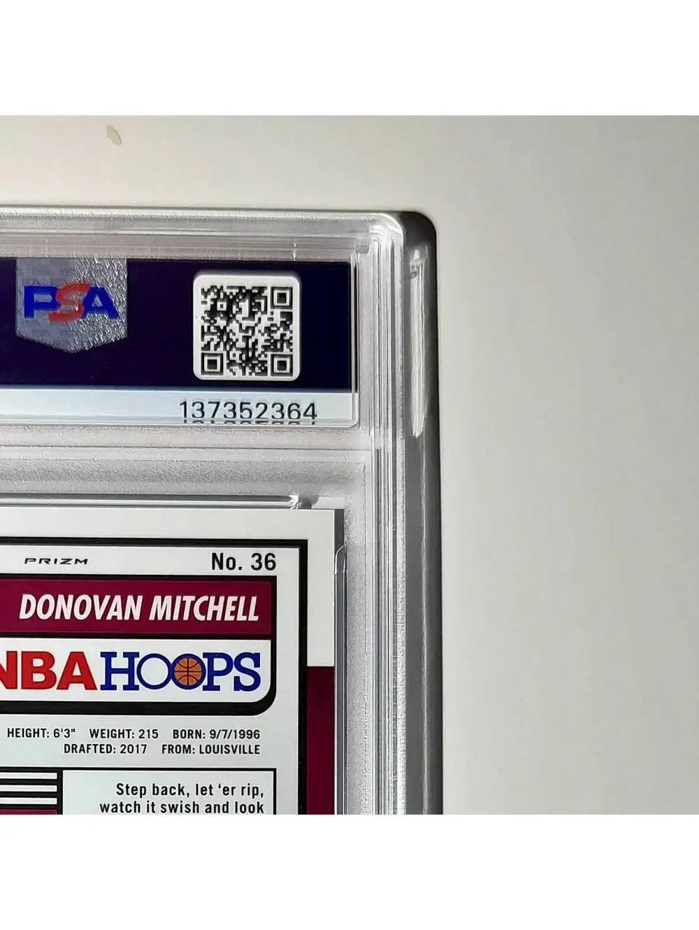 Donovan Mitchell 2023 Panini Hoops Premium #36 04/75 Blue Pulsar PSA 10 Gem Mint